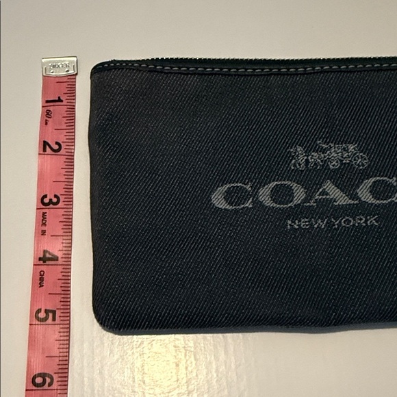 Coach Dark Denim Clutch - Picture 9 of 9